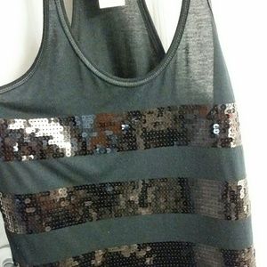 Sequin Sheer Tank